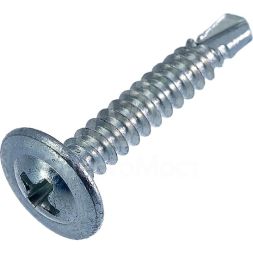 Саморез металл-металл 4.2х19 прессшайба сверло цинк (уп.15шт) европодвес СТРОЙМЕТИЗ 2060071