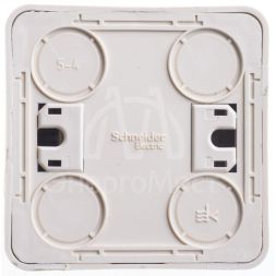 Выключатель 2-кл. ОП Этюд 10А IP20 крем. SchE BA10-002K