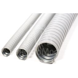 Металлорукав в ПВХ изоляции МРПИ НГ 18 d18мм без протяжки сер. (уп.50м) ГОФРОМАТИК zeta41923