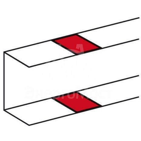 Накладка на стык с защелками Leg 010691