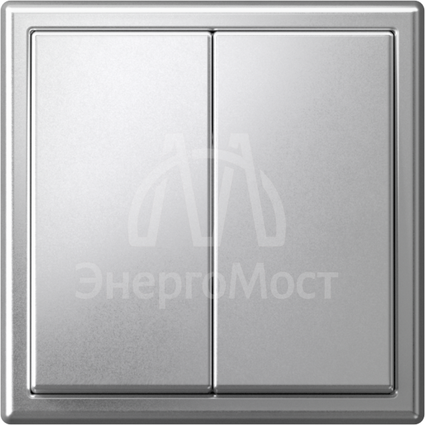 Переключатель 2-кл. ArtGallery (сх. 6/2) 10AX механизм алюм. SE GAL000365