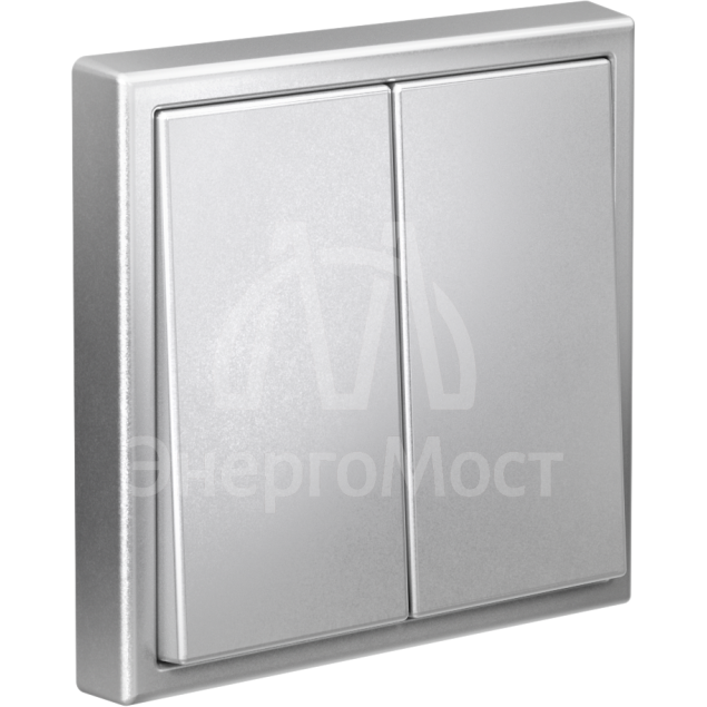 Переключатель 2-кл. ArtGallery (сх. 6/2) 10AX механизм алюм. SE GAL000365