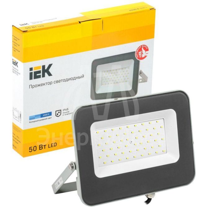 Прожектор СДО 07-50 LED 50Вт IP65 6500К сер. IEK LPDO701-50-K03