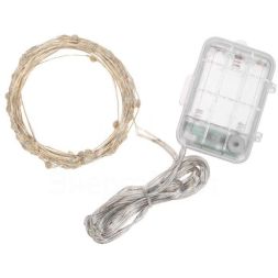 Гирлянда &amp;quot;Роса&amp;quot; 10м 100 LED RGB IP44 на батарейках 3хАА с пультом 8 режимов Neon-Night 303-259