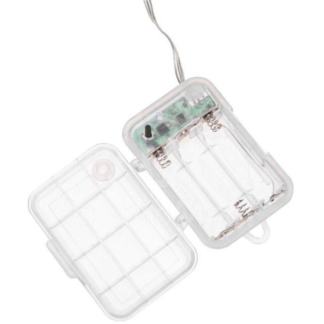 Гирлянда &amp;quot;Роса&amp;quot; 10м 100 LED RGB IP44 на батарейках 3хАА с пультом 8 режимов Neon-Night 303-259