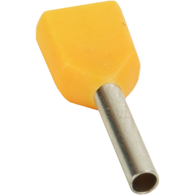 Наконечник штыревой втулочный под два провода НШвИ2 OptiKit T-Shv2-PVC- 1.0-10 (уп.100шт) КЭАЗ 278046