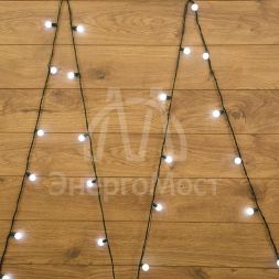 Гирлянда &amp;quot;Мультишарики&amp;quot; d18мм 5м 25LED бел. провод темно-зел. Neon-Night 303-555