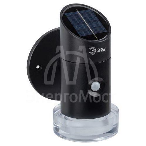 Подсветка фасадная ERAFS012-04 Элегант на солнечной батарее с датчиком движения RGB 10 LED 11.5х10х16см ЭРА Б0057595