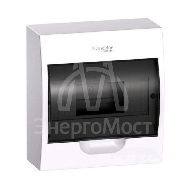 Бокс ОП EASY9 навесн. с прозр. дверью 1ряд 8мод. SchE EZ9E108S2SRU