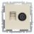 Розетка компьютерная + телевизионная 2-м Brite РТВ/РК12-БрКр RJ45 кат.5E + TV беж. IEK BR-AK20-1-K10