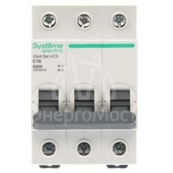 Выключатель автоматический 3п City9 Set (АВ) С 16А 6кА 400В SE C9F36316