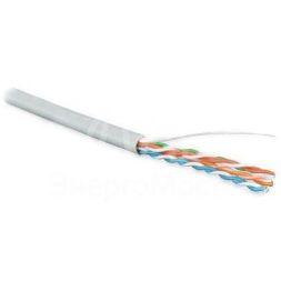Кабель витая пара U/UTP кат.5E 4х2х24AWG solid PVC UUTP4-C5E-S24-IN-PVC-GY-305 сер. (м) Hyperline 41903