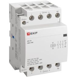 Контактор модульный КМ 32А 3NО+NC (3 мод.) EKF km-3-32-31