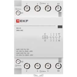 Контактор модульный КМ 32А 3NО+NC (3 мод.) EKF km-3-32-31