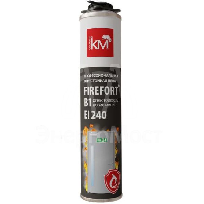 Пена монтажная огнестойкая FIREFORT B1 KM-FF-POM-B1 750мл КМ LO43490