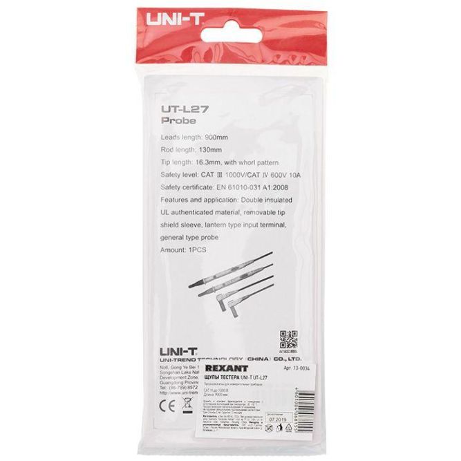 Щупы тестера UT-L27 UNI-T 13-0034