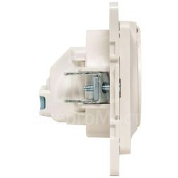 Розетка 1-м СП Стокгольм 16А IP44 с заземл.защ. шторки с крышкой механизм бел. PROxima EKF EYR16-028-10-44