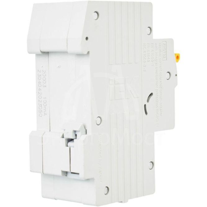 Выключатель автоматический дифференциального тока 2п (1P+N) C 50А 100мА тип A 6кА АВДТ-32 IEK MAD22-5-050-C-100