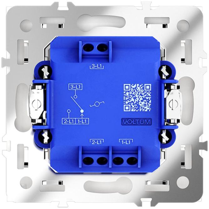 Переключатель проходной 1-кл. СП S70 10А механизм кашемир Voltum VLS010303