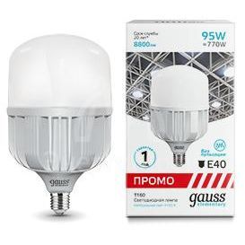 Лампа светодиодная Elementary T160 95Вт 4000К E40 8800лм Promo Gauss 60420