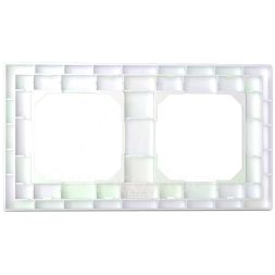 Рамка 2-м Pixel универс. перламутр. TOKOV ELECTRIC TKE-PX-RM2-C04