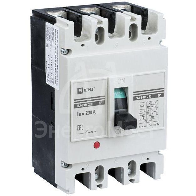 Выключатель автоматический 3п 250/125А 35кА ВА-99М PROxima EKF mccb99-250-125m