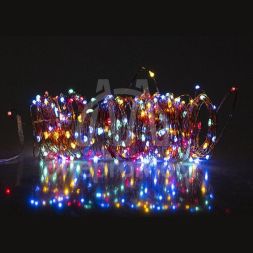 Светильник светодиодный SLR-G03-200M садовый на солнечной батареи с колышком нить мультицвет. 200LED ФАZА 5036406