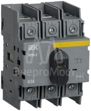 Выключатель-разъединитель модульный 3п 63А ВРМ-2 IEK MVR20-3-063