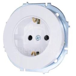 Розетка 1-м OSEN IP20 16А с защ. шторками ПБТ бел. LEZARD 743-0288-124B