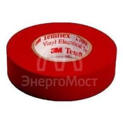 Изолента ПВХ 15мм Temflex 1300 красн. (рул.10м) 3М 7100080350