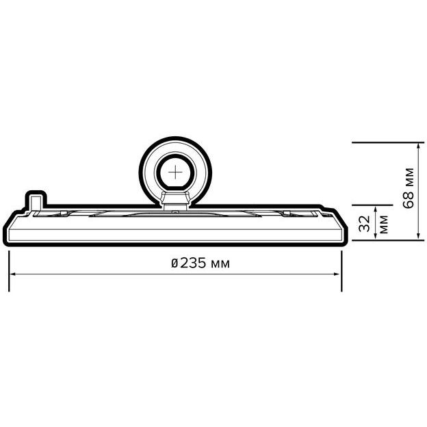 Светильник светодиодный PHB UFO 10 100Вт 5000К 90град. IP65 ДСП для высоких пролетов (high bay) Pro JazzWay 5052451