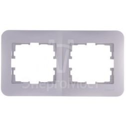 Рамка 2-м KARINA LIFE горизонт. жемчуж./бел. перламутр. LEZARD 708-3000-147
