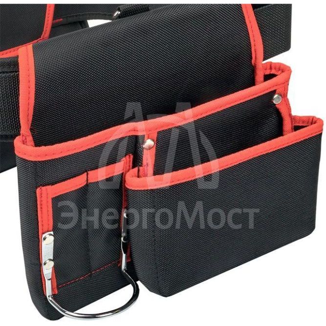 Сумка-пояс двухсекционная усиленная с двухшпеньковым ремнем С-12 Master EKF c-12