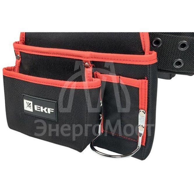 Сумка-пояс двухсекционная усиленная с двухшпеньковым ремнем С-12 Master EKF c-12