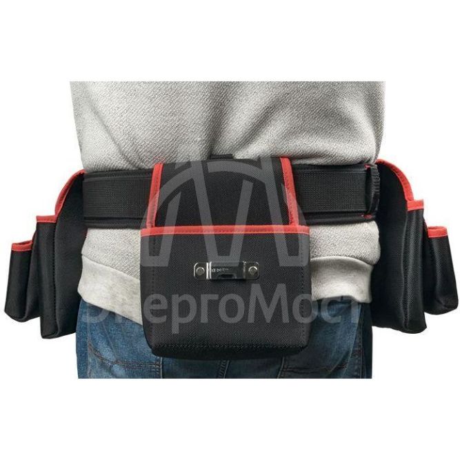Сумка-пояс двухсекционная усиленная с двухшпеньковым ремнем С-12 Master EKF c-12