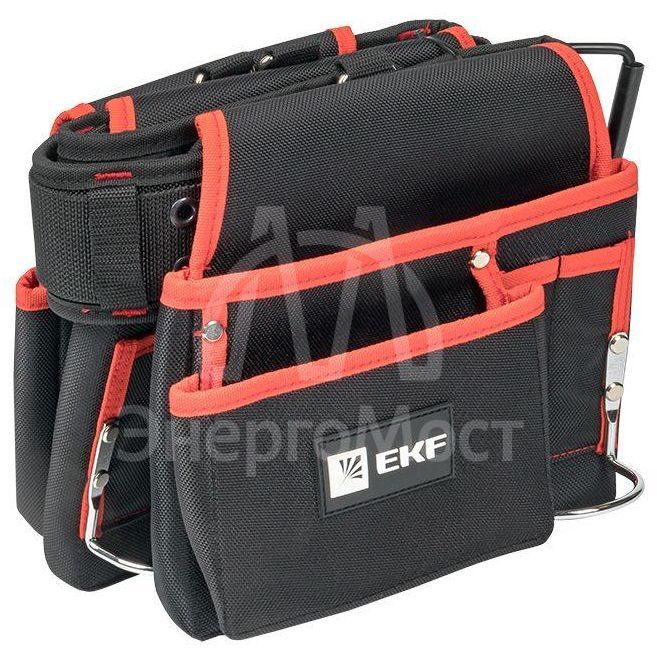 Сумка-пояс двухсекционная усиленная с двухшпеньковым ремнем С-12 Master EKF c-12