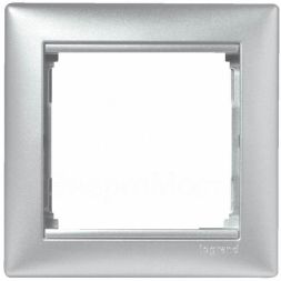 Рамка 1-м Valena алюм. Leg 770151