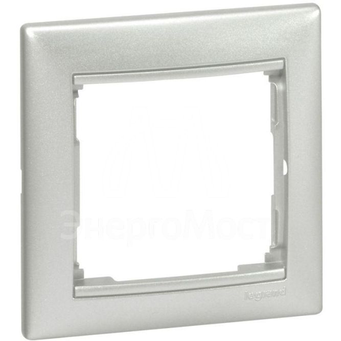 Рамка 1-м Valena алюм. Leg 770151