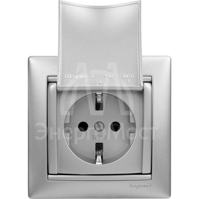 Рамка 1-м Valena алюм. Leg 770151