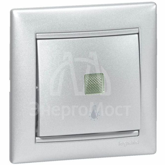 Рамка 1-м Valena алюм. Leg 770151