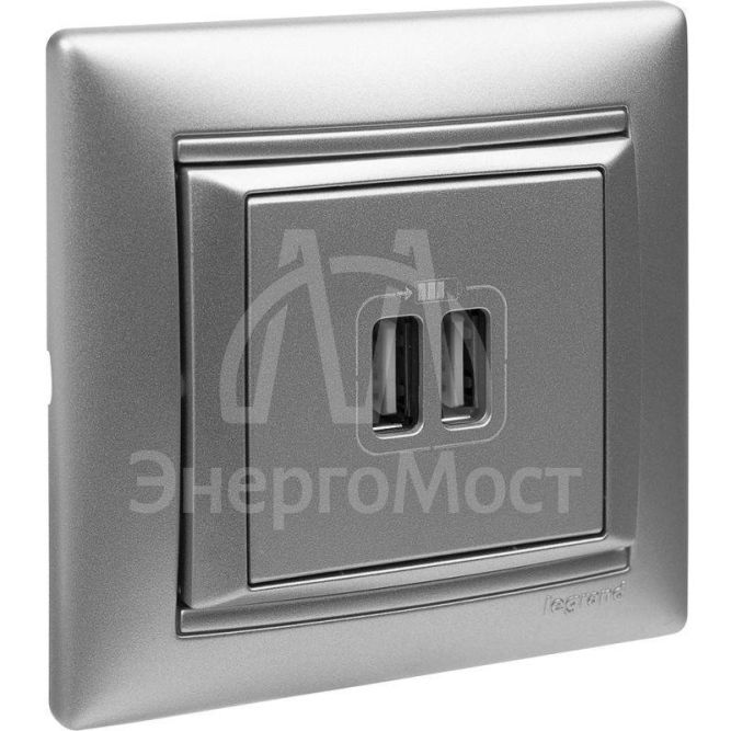 Рамка 1-м Valena алюм. Leg 770151