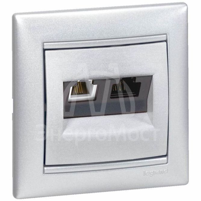 Рамка 1-м Valena алюм. Leg 770151