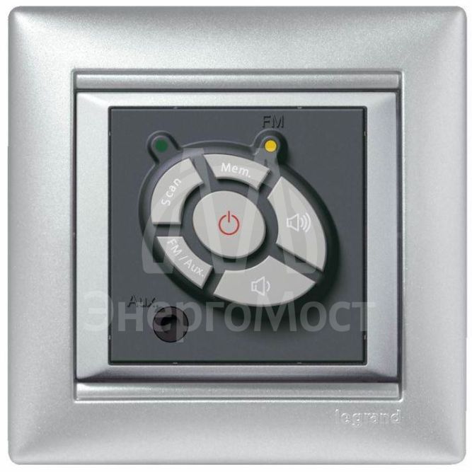 Рамка 1-м Valena алюм. Leg 770151