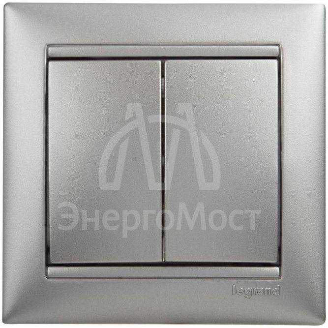 Рамка 1-м Valena алюм. Leg 770151