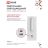 Светильник светодиодный NOTA P1565-30USB-WH 15Вт 6500К с подсветкой 3000К USB type C бел. IN HOME 4690612060170