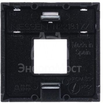 Накладка для 1-го суппорта/разъема типа 2017... и/или 2018... 2 мод. Zenit антрацит ABB 2CLA221810N1801