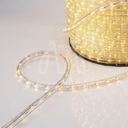 Шнур светодиодный Дюралайт фиксинг круглый 13мм 30Led/м 2Вт/м 220В IP54 тепл. бел. (уп.100м) NEON-NIGHT 121-126-6