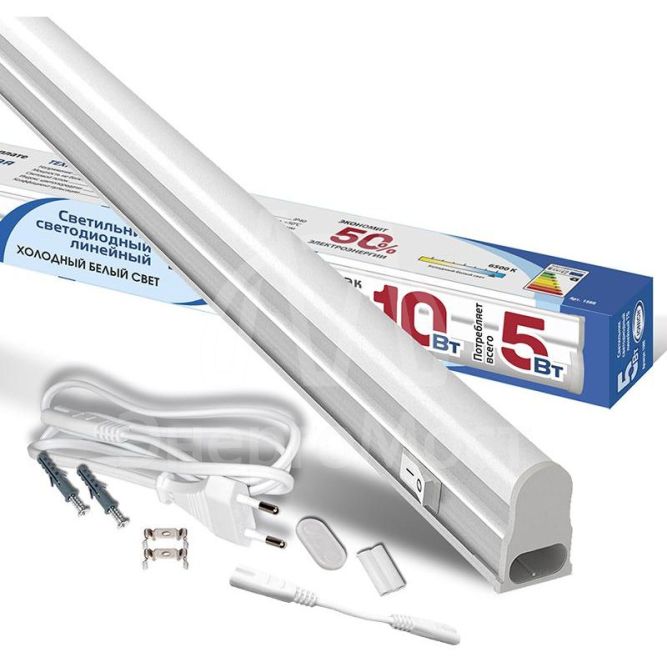 Светильник светодиодный ILED-COCB-СПБТ5-300-5-450-220-6.5-IP40 линейный IONICH 1566