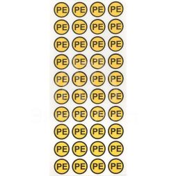 Наклейка PE d20мм EKF an-2-08