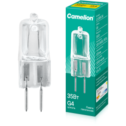 Лампа галогенная JD 35Вт капсула g4 2850К 240В Camelion 10406